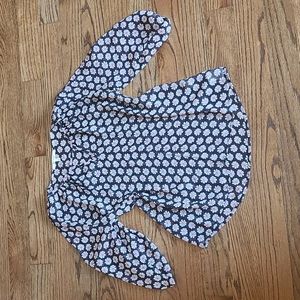 Miami Floral Daisy Cold Shoulder Top Medium